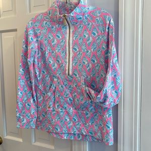Lilly Pulitzer Long Sleeve Top Pink Blue White